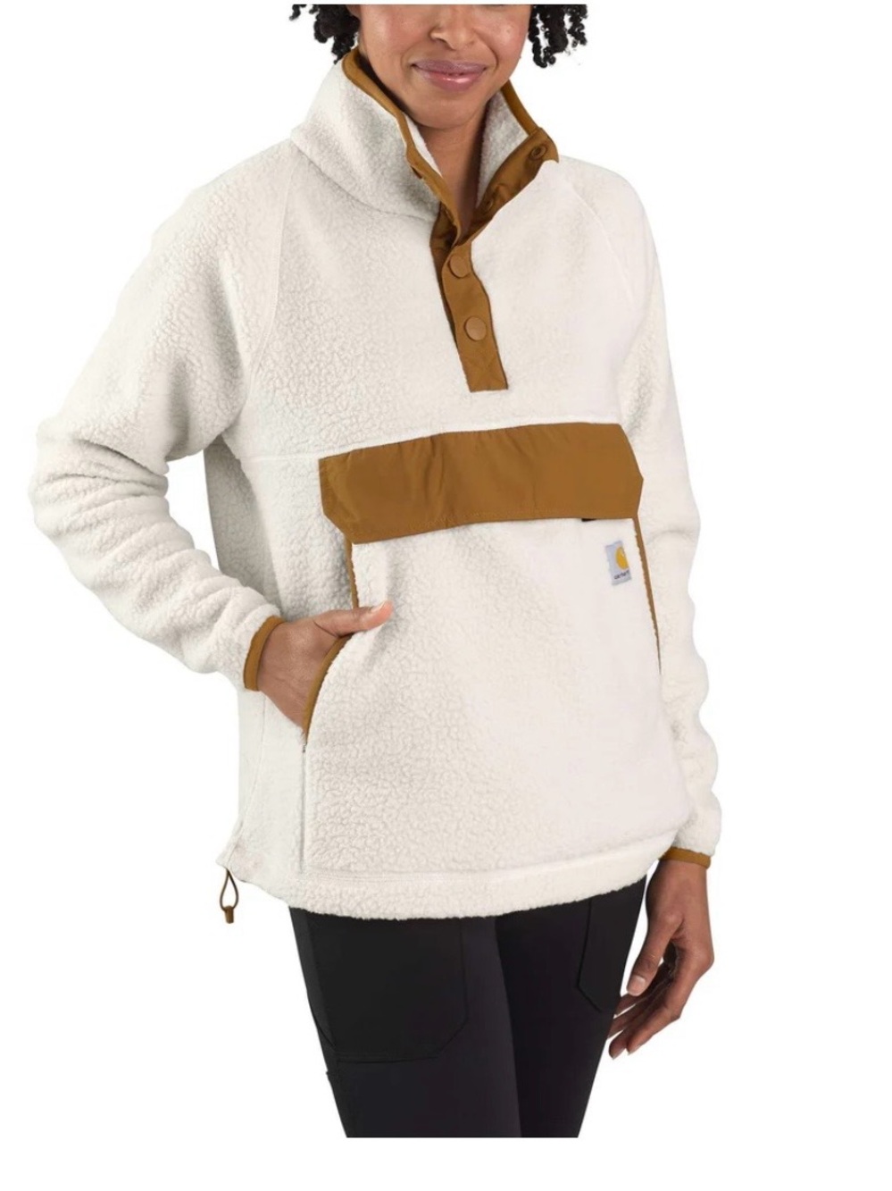 New with Tags Women’s Carhartt Ivory Sherpa Pullover